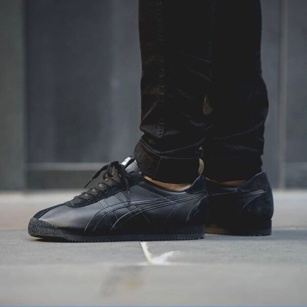 Onitsuka tiger black leather