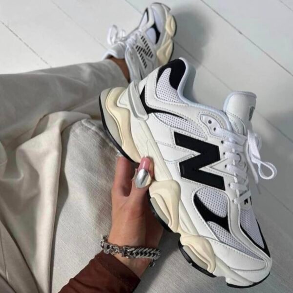 New Balance 9060 NB White Black Casual Shoes