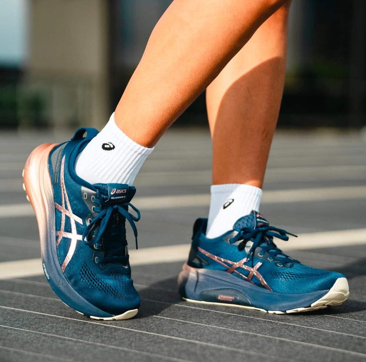 ASICS Gel-Kayano 31 Platinum Blue Expanse Rose Gold ASICS Gel-Kayano 31 Platinum Blue Expanse Rose Gold