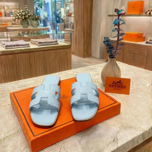 Hermès Oran Sandal - Light Blue